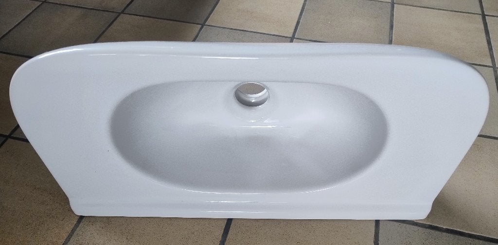 Wasbak wit keramisch zonder toebehoren, Enlèvement, Utilisé, Pierre, Toilettes