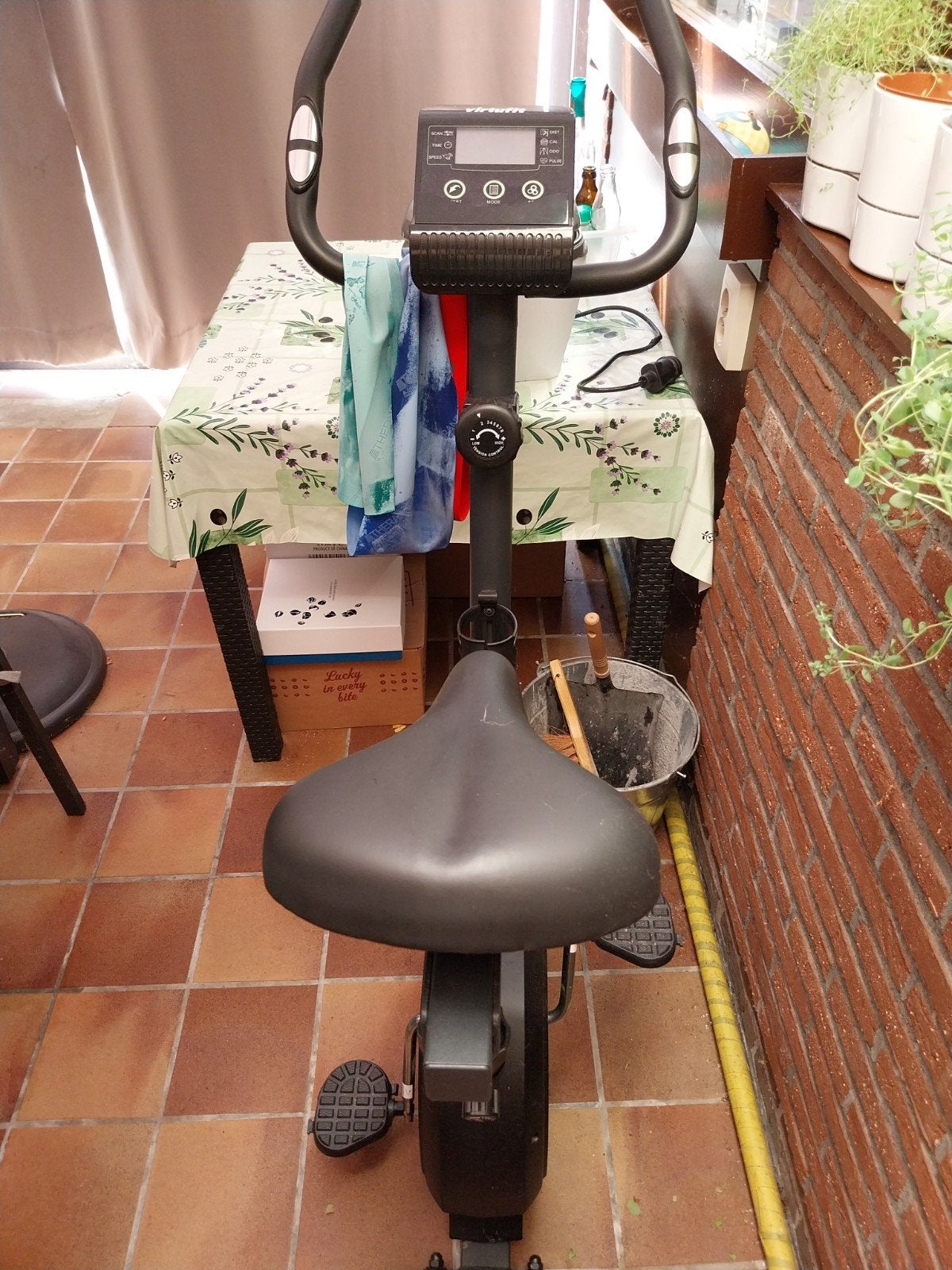 home trainer virtufit, Sports & Fitness, Jambes, Comme neuf, Enlèvement, Vélo d'appartement