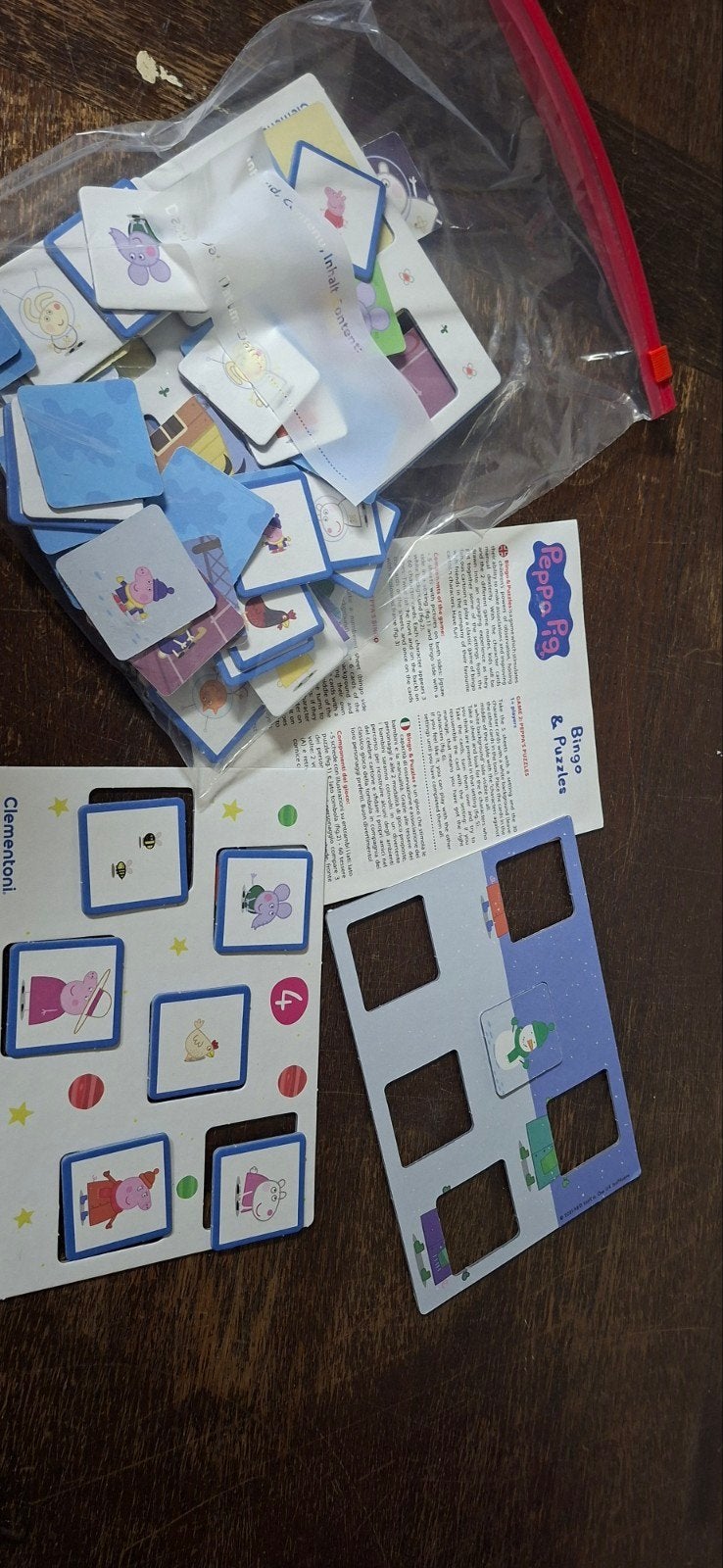 Pakket kinderspelletjes, Ophalen