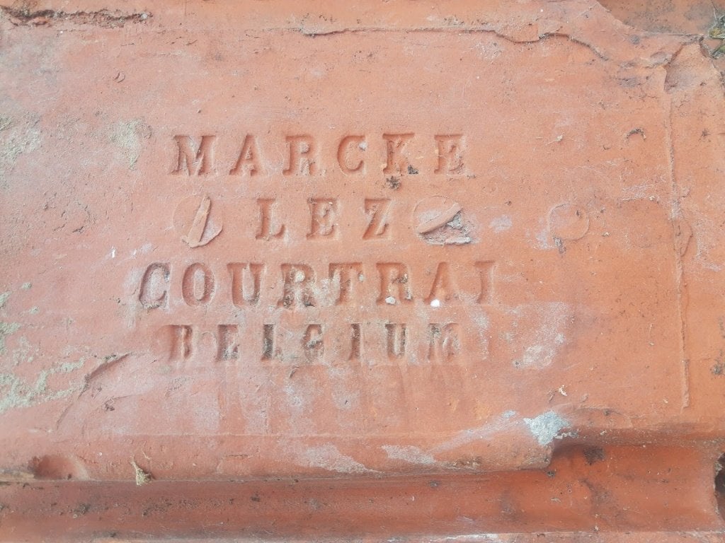 dakpannen, Ophalen, Gebruikt, Rood, Dakpannen