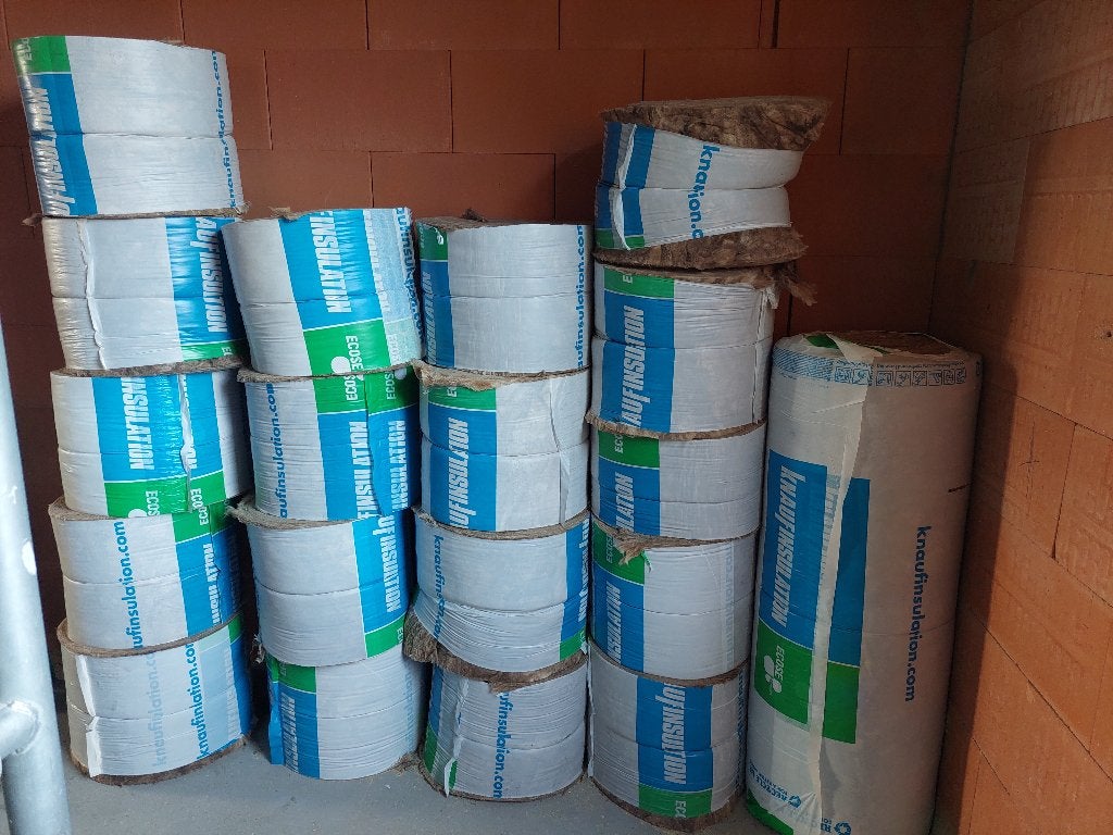 Isolatie glaswol, 15 m² ou plus, Comme neuf, Enlèvement, 12 cm ou plus