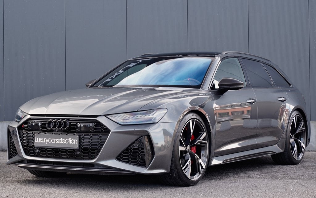 Audi RS6 4.0 V8 TFSI *CERAMIC/CARBON/RS DESIGN/PANO/B&O*, Autos, Cuir, Argent ou Gris, Achat, 3996 cm³