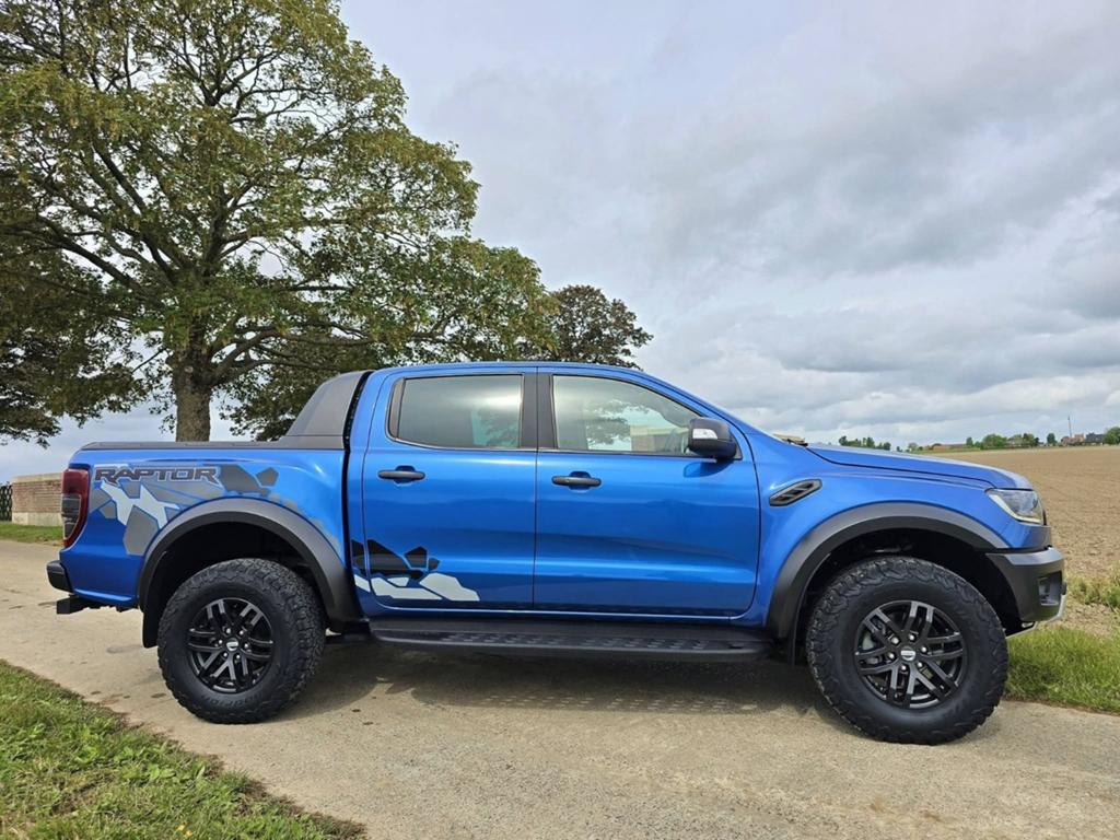 FORD RAPTOR PERFORMANCE-4X4-2.0 BITURBO-213PK-LED-CAMERA-PDC, Auto's, Automaat, 4 cilinders, Blauw, Dealer onderhouden