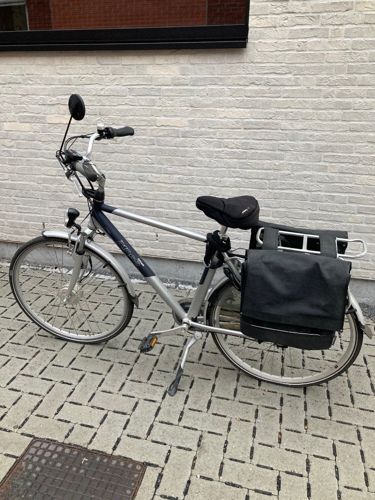 E-bike Trendy Cross herenfiets, Fietsen en Brommers, Versnellingen, Zo goed als nieuw, Schijfrem, 53 tot 57 cm