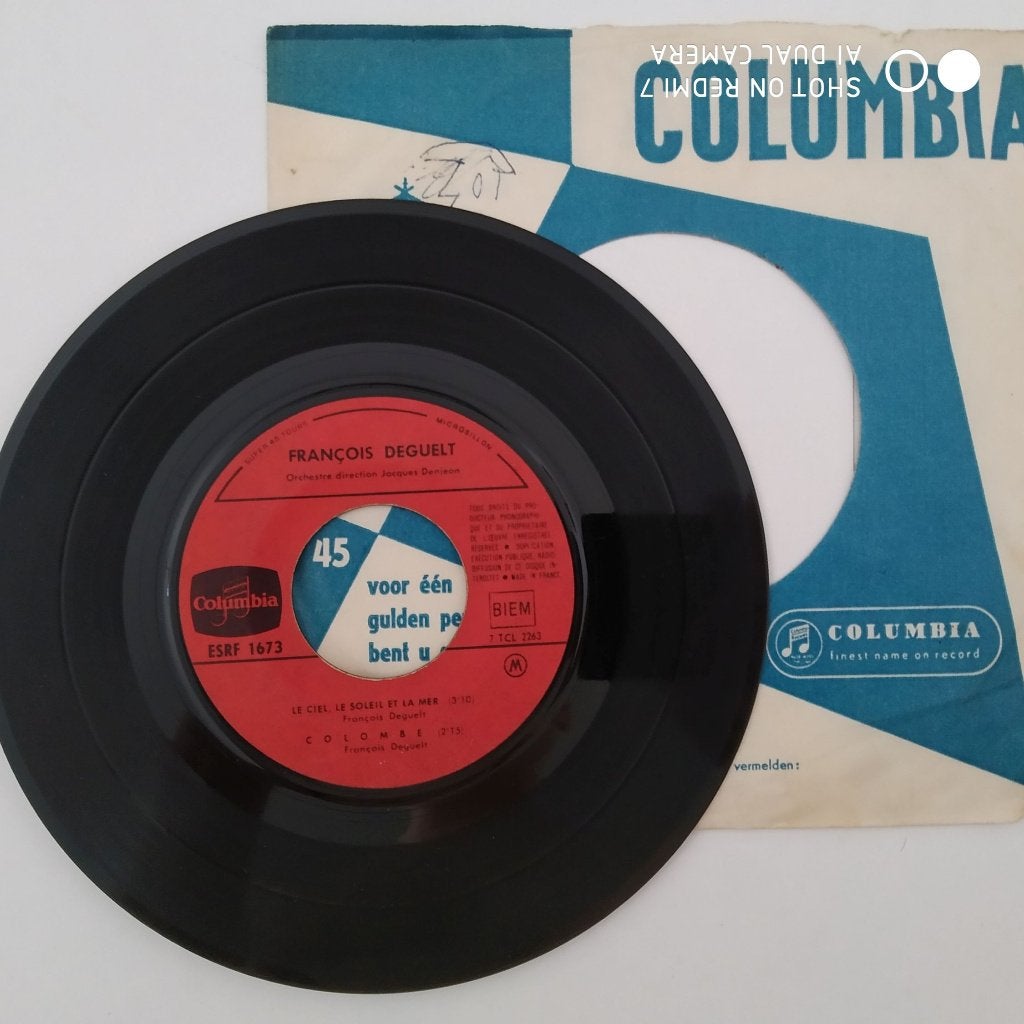 FRANCOIS DEGUELT 1965 45t EP 7"., Enlèvement ou Envoi, 7 inch, Utilisé, EP