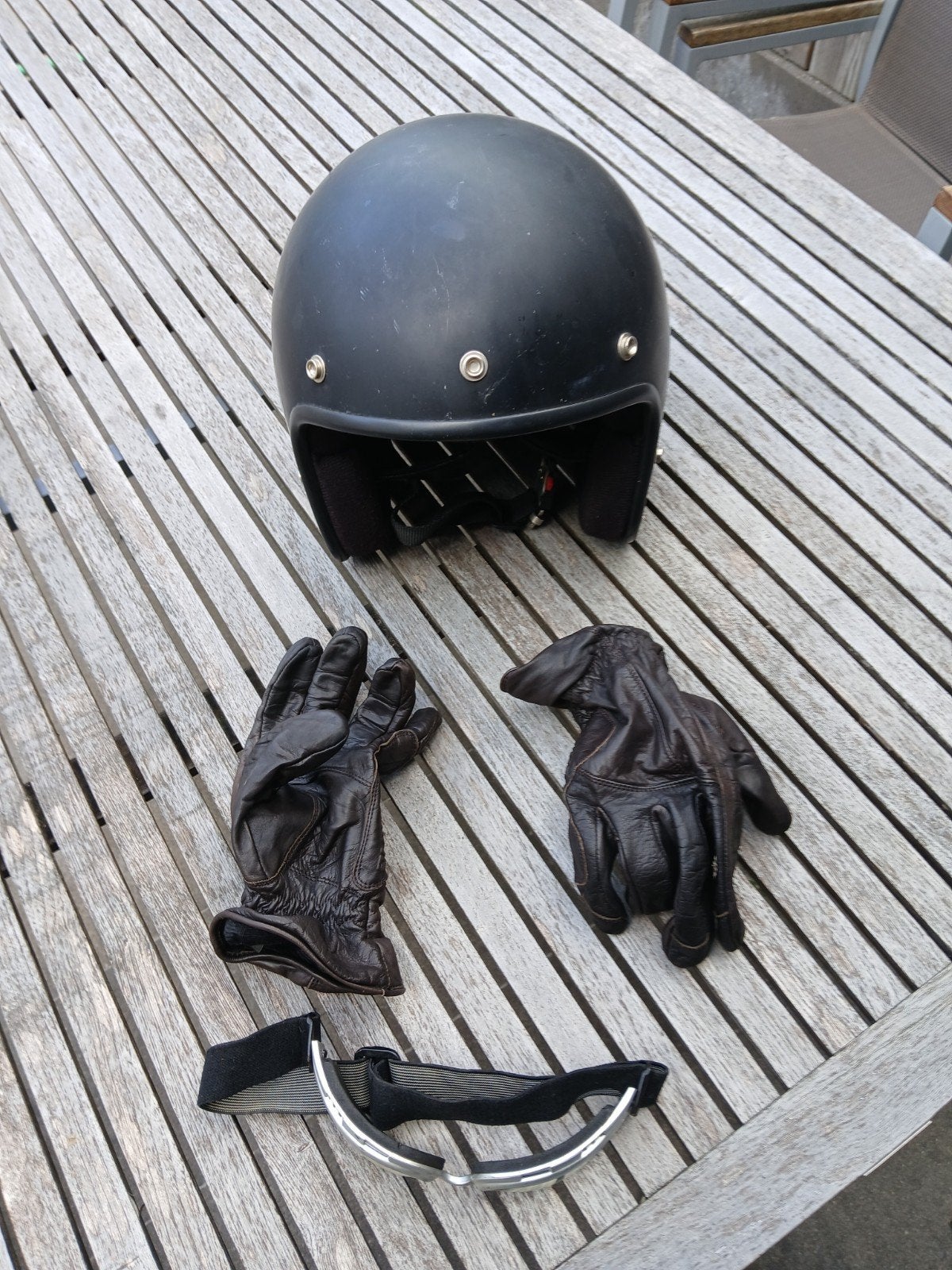 Vespa helm+ handschoenen, Ophalen, Medium