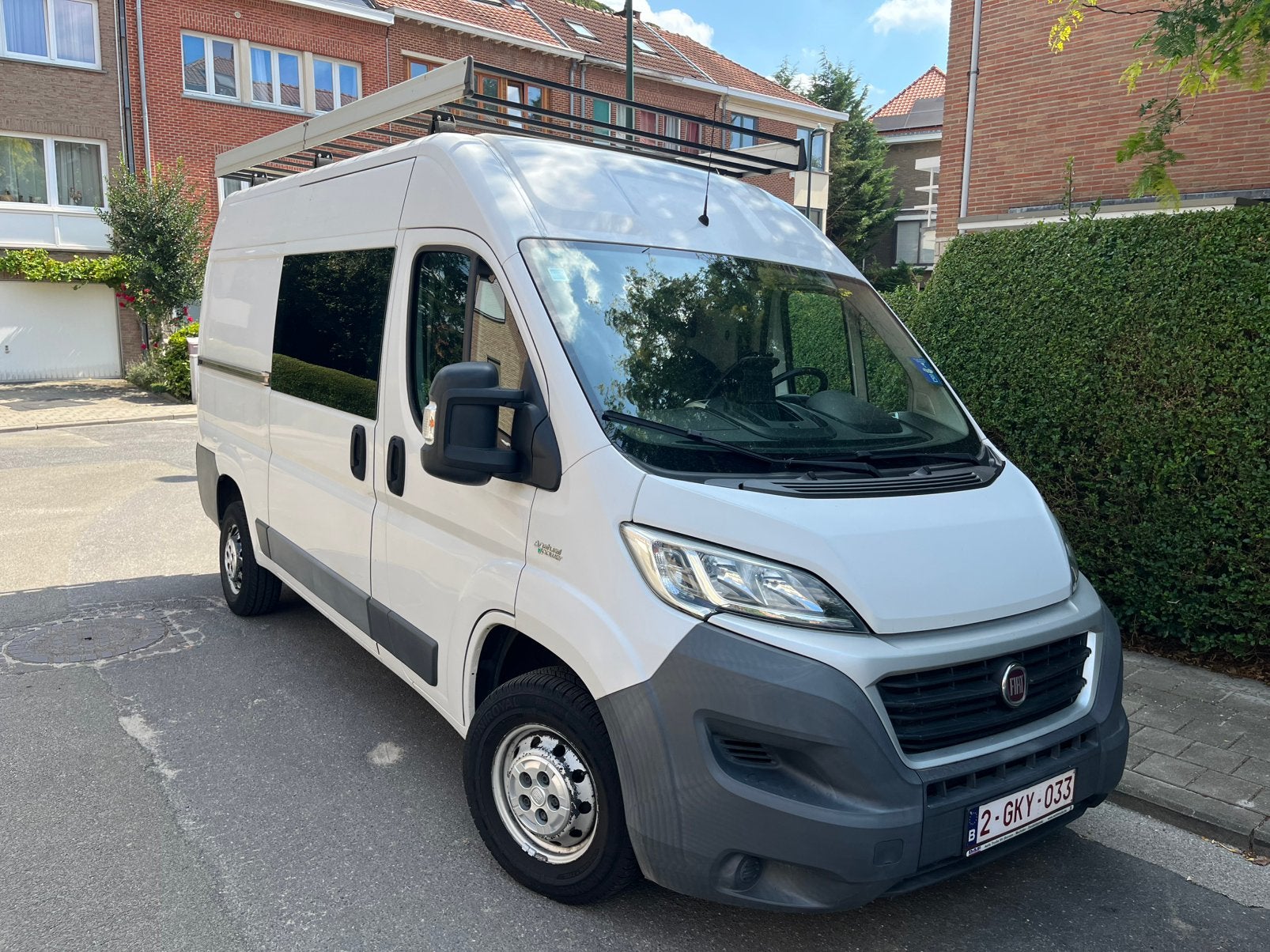 Fiat Ducato 2017 L2H2 CNG/essence 55.000km, 100 kW, Euro 5, 3 places, Boîte manuelle