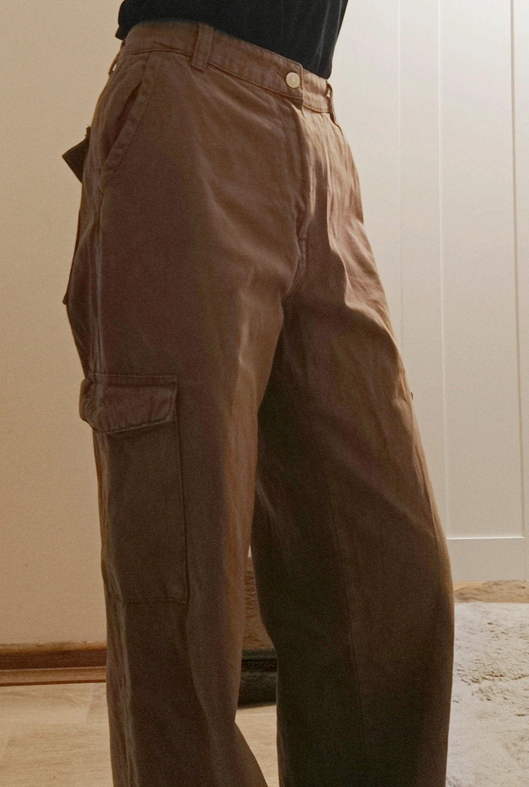 Pull&Bear Brown Cargo Trousers – EU 40, Kleding | Dames, Maat 38/40 (M), Bruin, Ophalen of Verzenden, Zo goed als nieuw