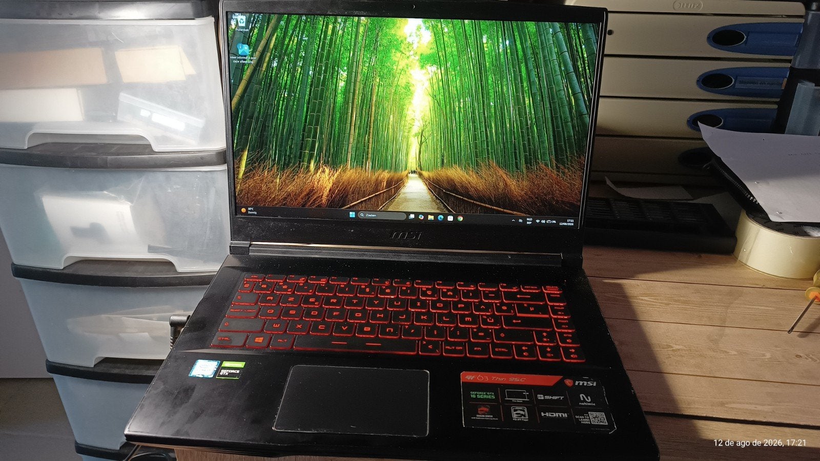 Gaming Laptop Msi GF63 (nieuwe 🔋), Ophalen, 15 inch, Refurbished, Gaming
