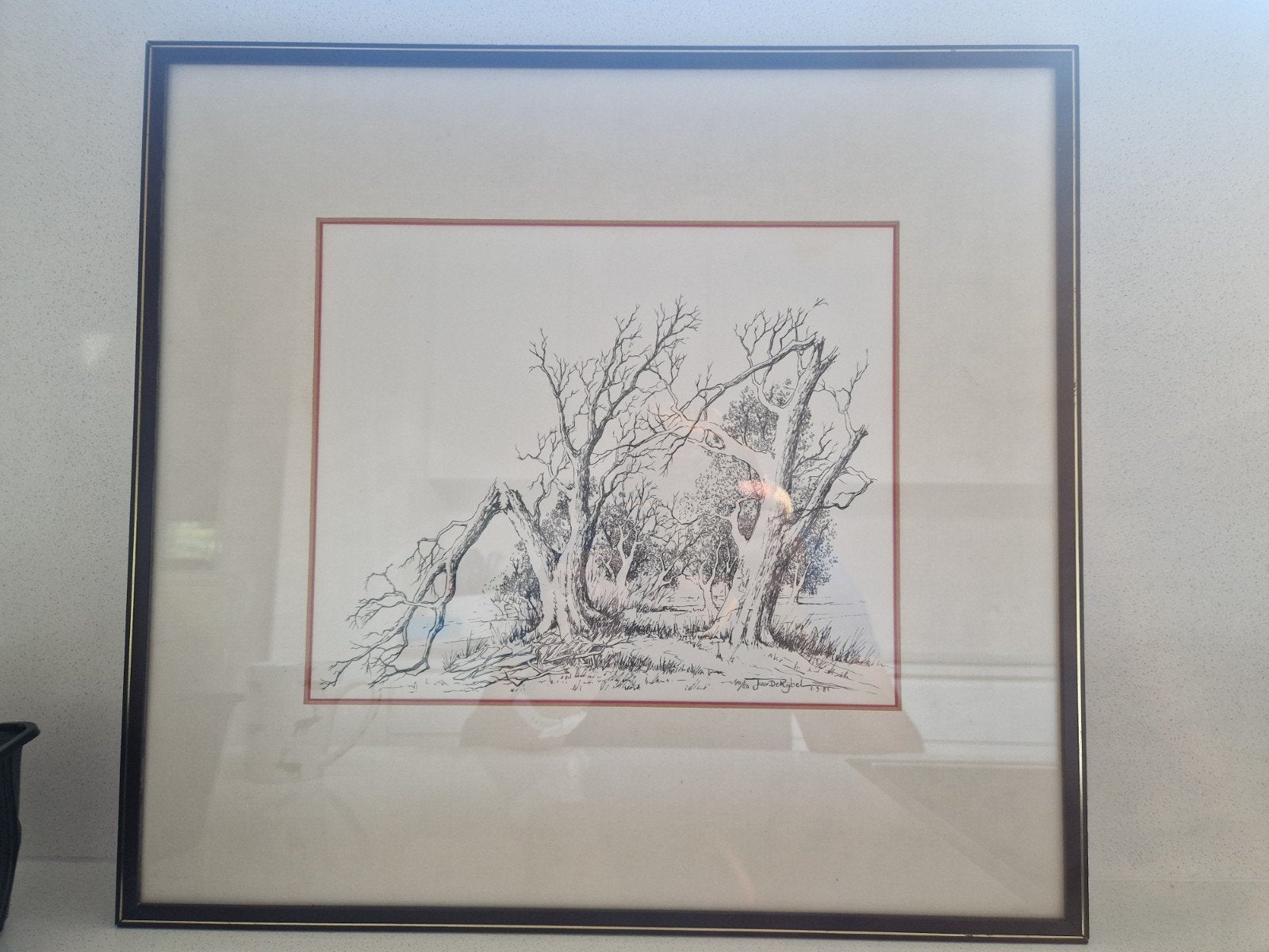 Ets Tuur De Rijbel, Antiek en Kunst, Ophalen, Ets