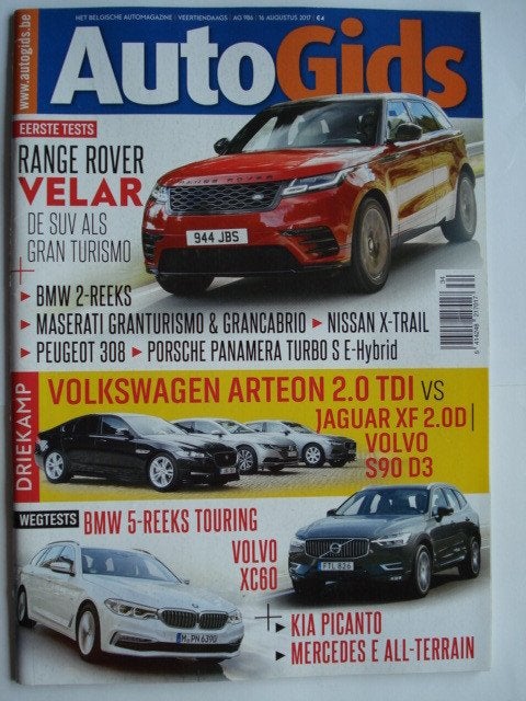 AutoGids 986 Volvo XC60 T8 Porsche Panamera VW Arteon Jaguar, Envoi, Utilisé, Général