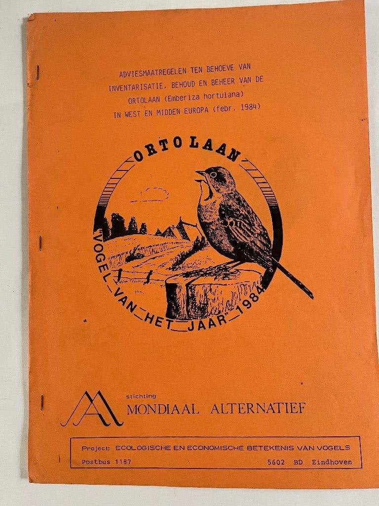 Adviesmaatregelen t.b.v. inventarisatie ... van de ortolaan, Livres, Nature, Enlèvement ou Envoi, Utilisé, Nature en général