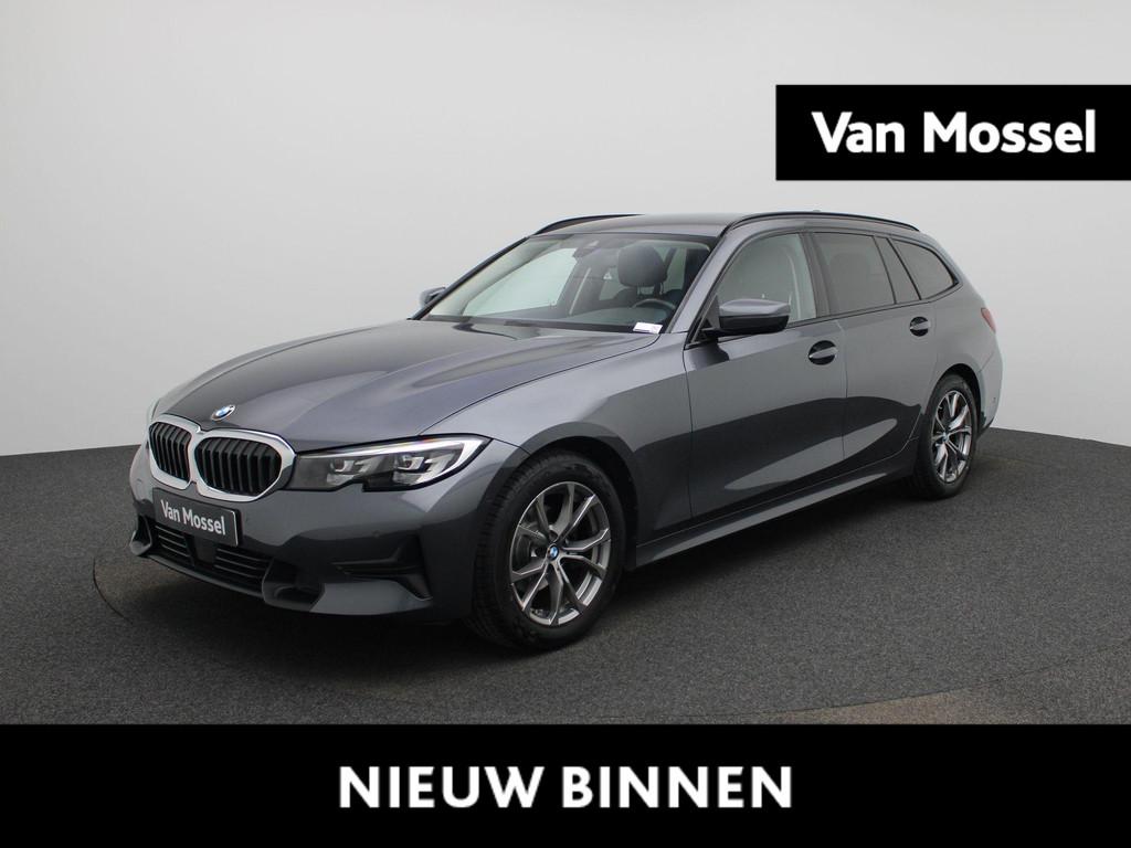 BMW 3 Reeks Touring 318i CARPLAY | SPORTLINE | ZETELVERWARMI, Auto's, BMW, Automaat, Gebruikt, Zwart, 4 cilinders