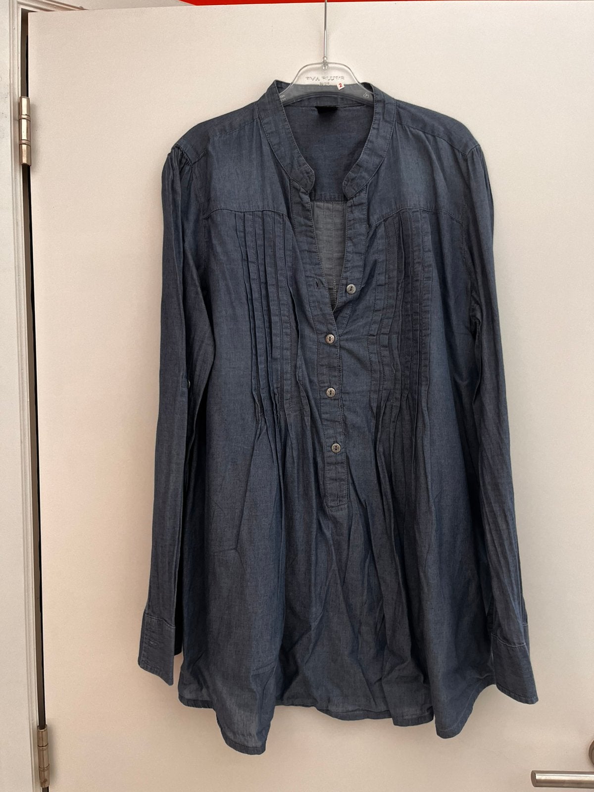 Chemise en jean Vila taille L, Enlèvement ou Envoi, Porté, Taille 42/44 (L), Bleu