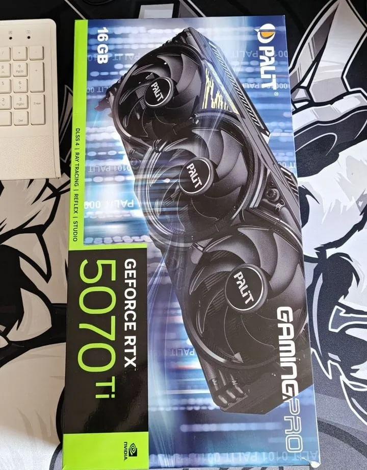 RTX 5070 Ti 16 Go Palit GamingPro, Informatique & Logiciels, Enlèvement ou Envoi, Comme neuf, GDDR6, Nvidia