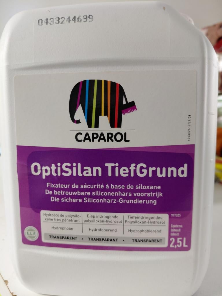Caparol Optisilan Tiefgrund primer voor bakstenen. 2,5 l., Doe-het-zelf en Bouw, Ophalen