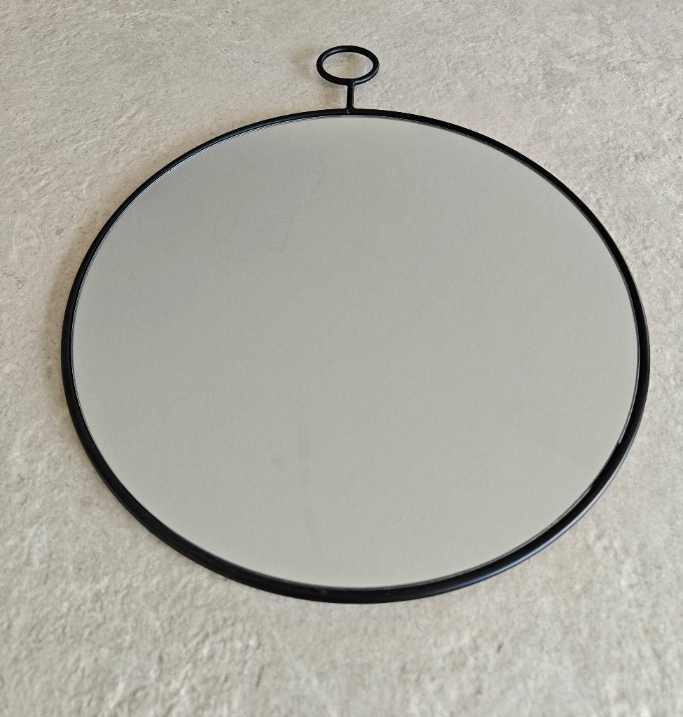 Beau miroir rond noir de haute qualité, Maison & Meubles, Accessoires pour la Maison | Miroirs, Enlèvement