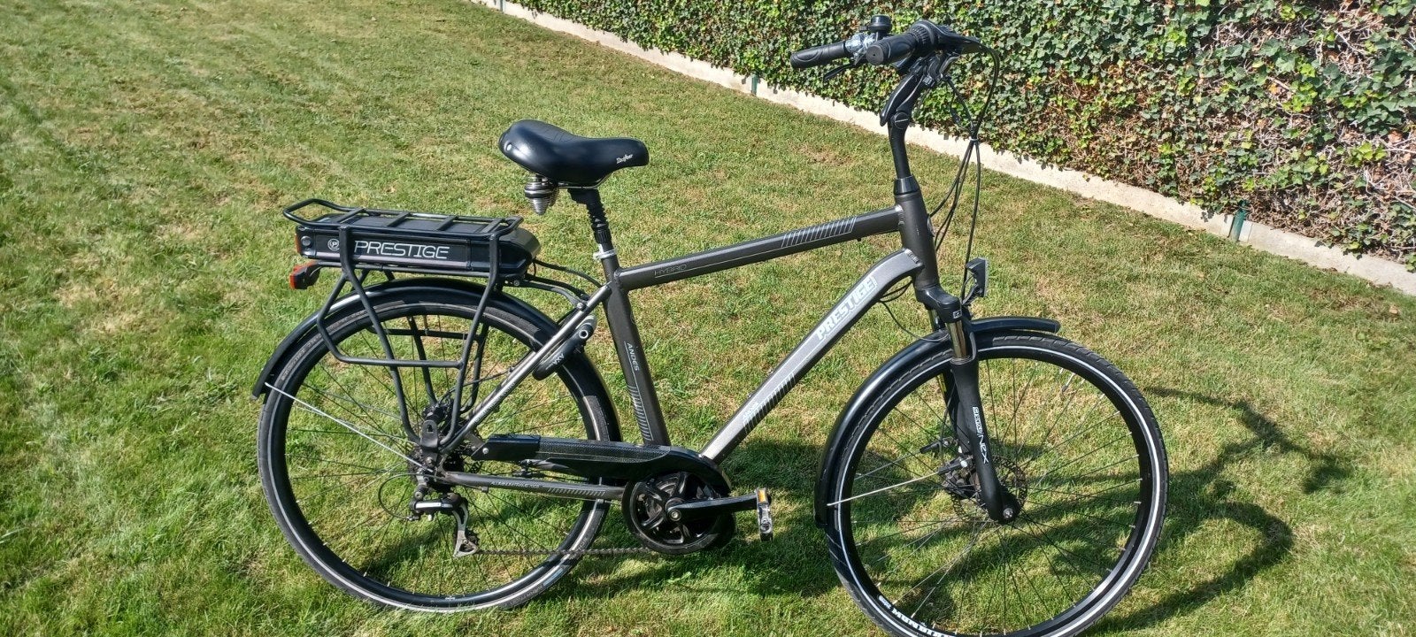 mooie electrische herenfiets te koop, Gebruikt, 50 km per accu of meer, 55 tot 59 cm, Ophalen
