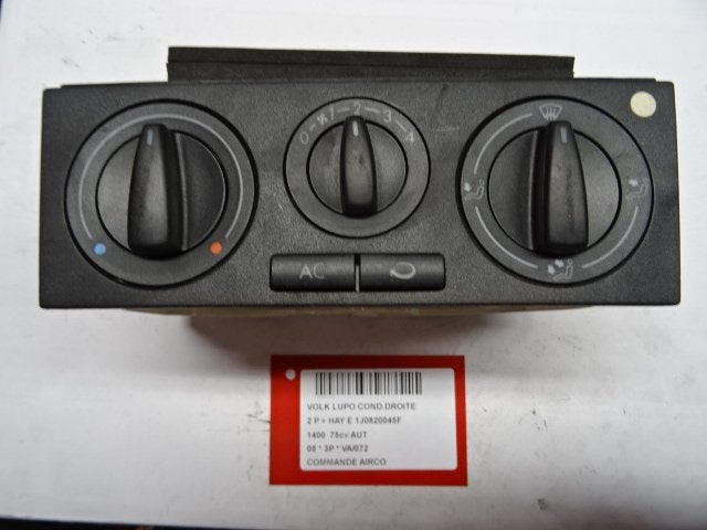 PANNEAU DE COMMANDE CLIMATISATION Lupo (6X1) (1J0820045F), Utilisé, Volkswagen