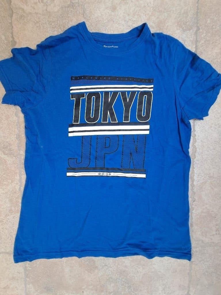 GRATIS: Blauwe t-shirt mt 164 - 170, Kinderen en Baby's, Gebruikt, JBC, Ophalen of Verzenden, Shirt of Longsleeve