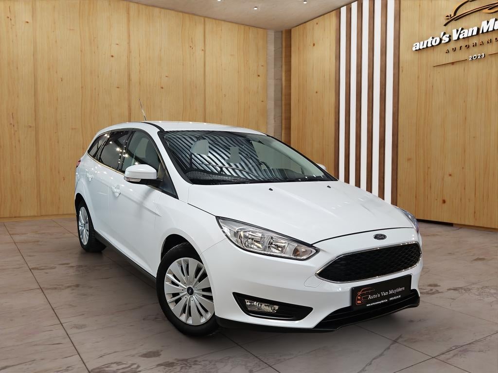 Ford Focus Break  1.0 Benzine  12 maanden garantie, Auto's, Stof, Euro 6, Wit, Bedrijf