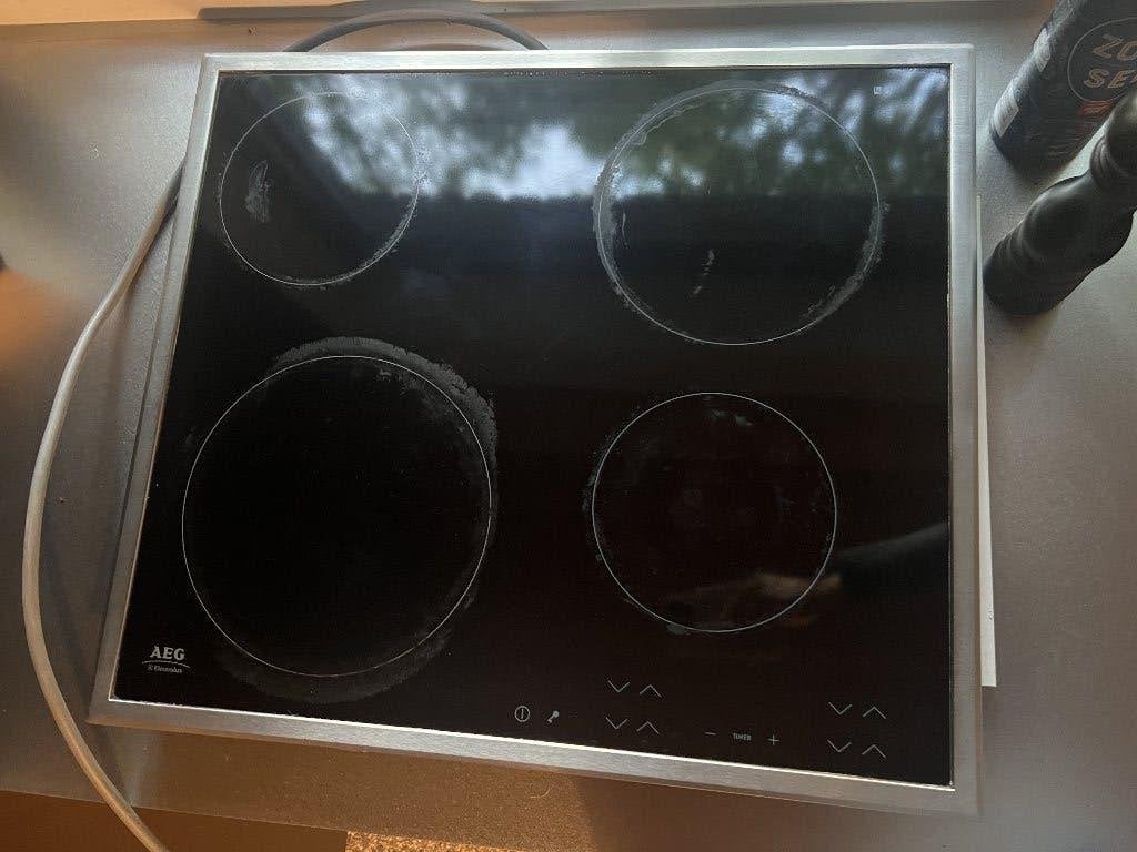 Elektrisch kookvuur aeg, 4 zones de cuisson, Encastré, Enlèvement, Utilisé