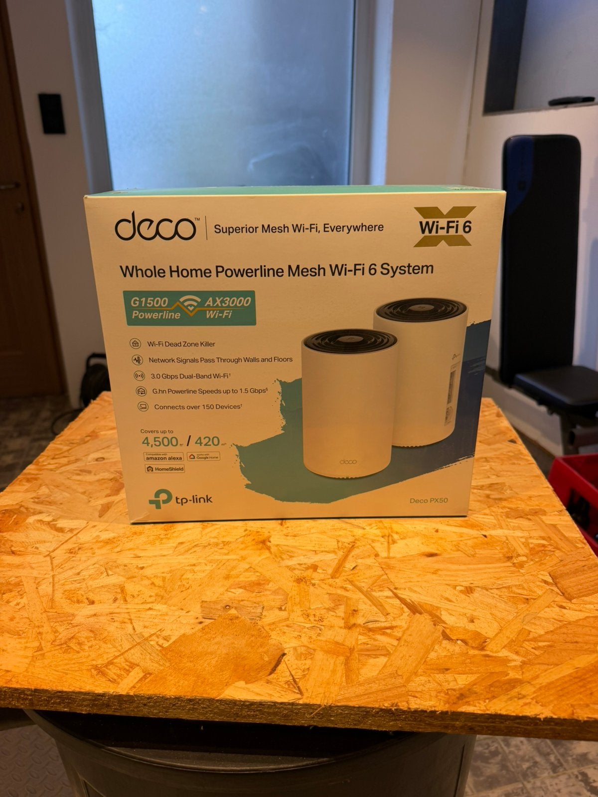 TP-Link Deco PX50 - Powerline Mesh WiFi - Dual band - AX, Computers en Software, Ophalen, Zo goed als nieuw