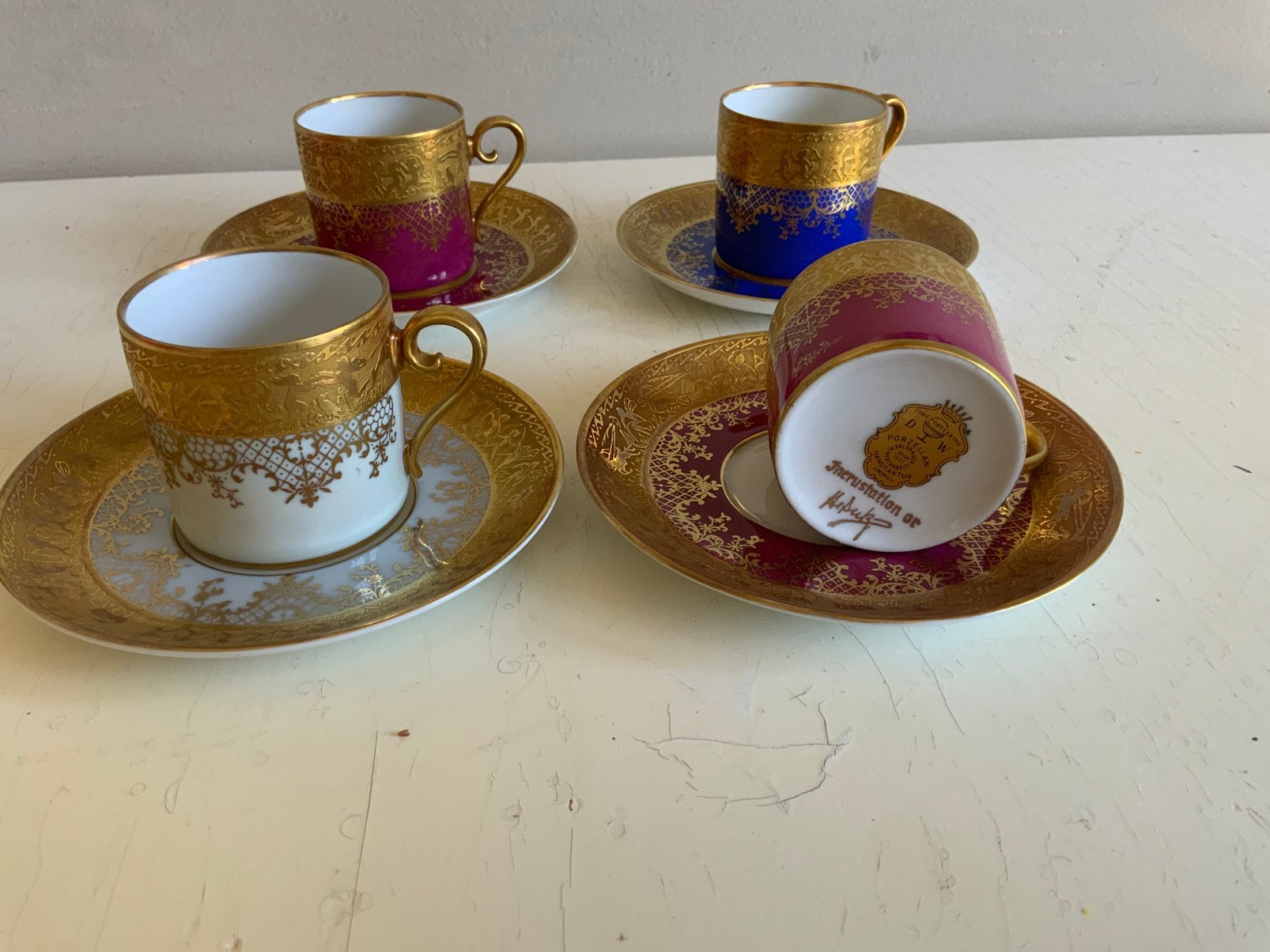 Tasses à expresso DW Porzellan Karlovy Vary en parfait état, Enlèvement ou Envoi