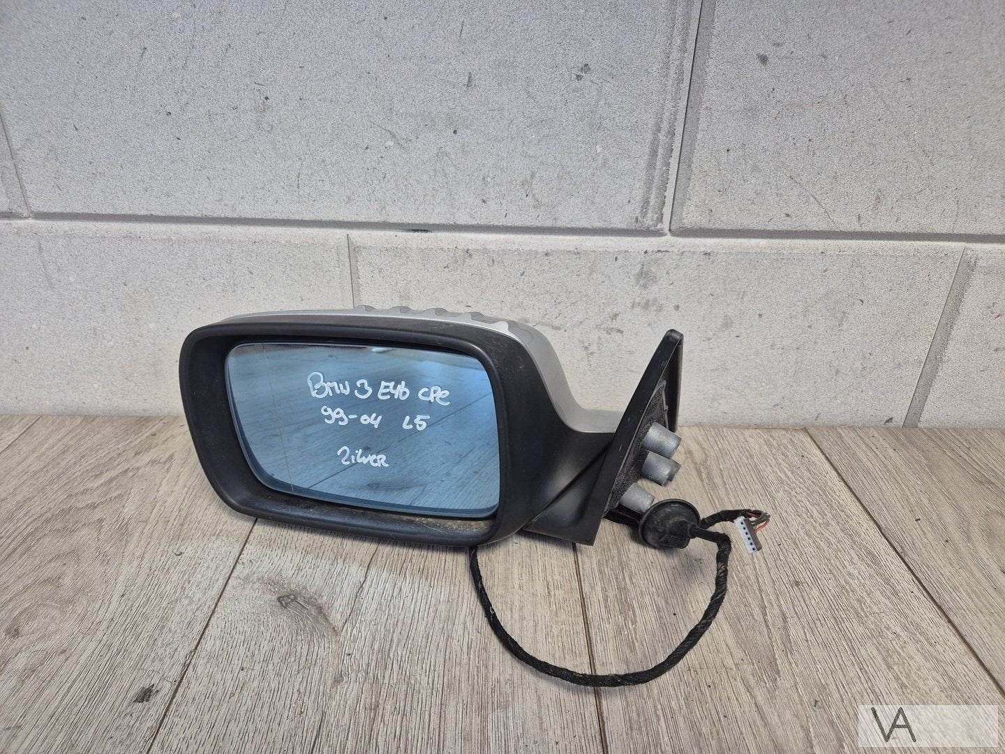 Spiegel links zilver BMW 3 serie E46 coupe / cabrio 99 - 03, Auto-onderdelen, Gebruikt, -, -, Ophalen of Verzenden