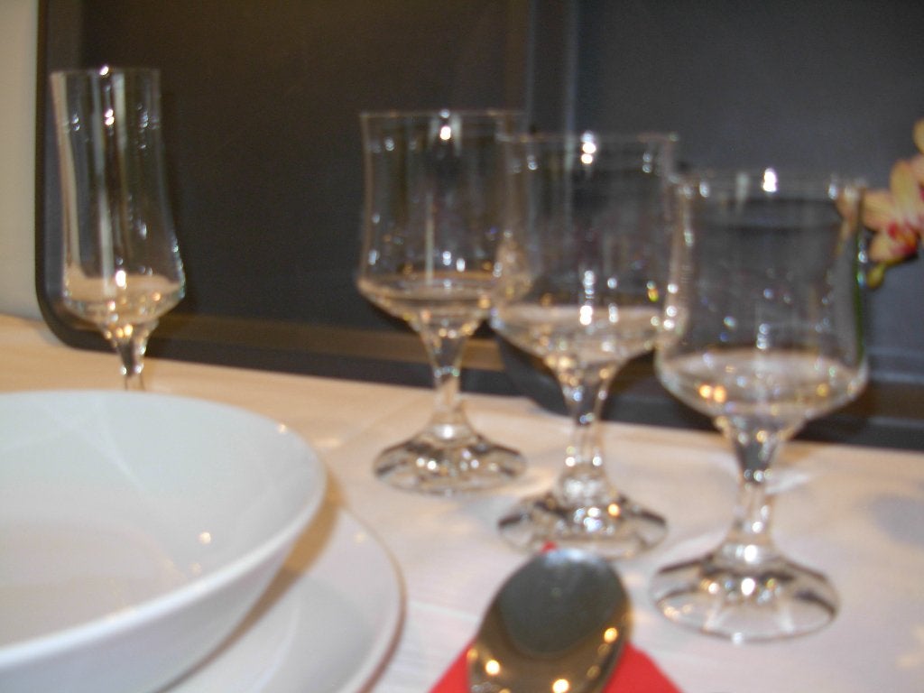 GLASSERVIES  KRISTAL  retro  24 delig, Antiek en Kunst, Ophalen