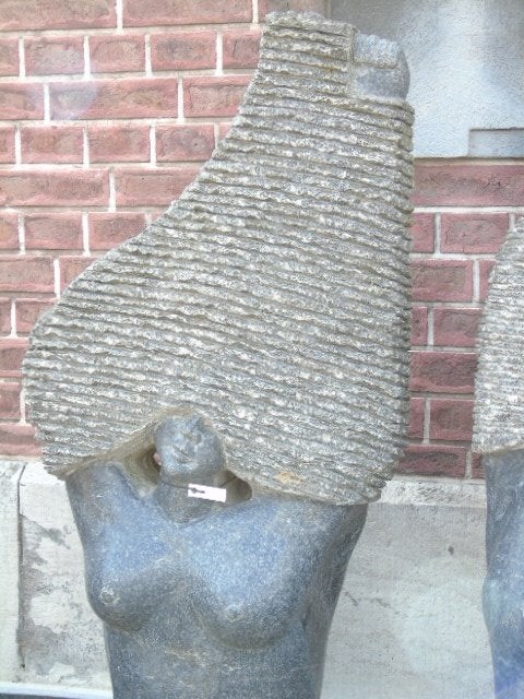 Standbeeld naakte vrouw moderne kunst in steen, uitverkocht!, Ophalen, Nieuw, Steen, Overige typen