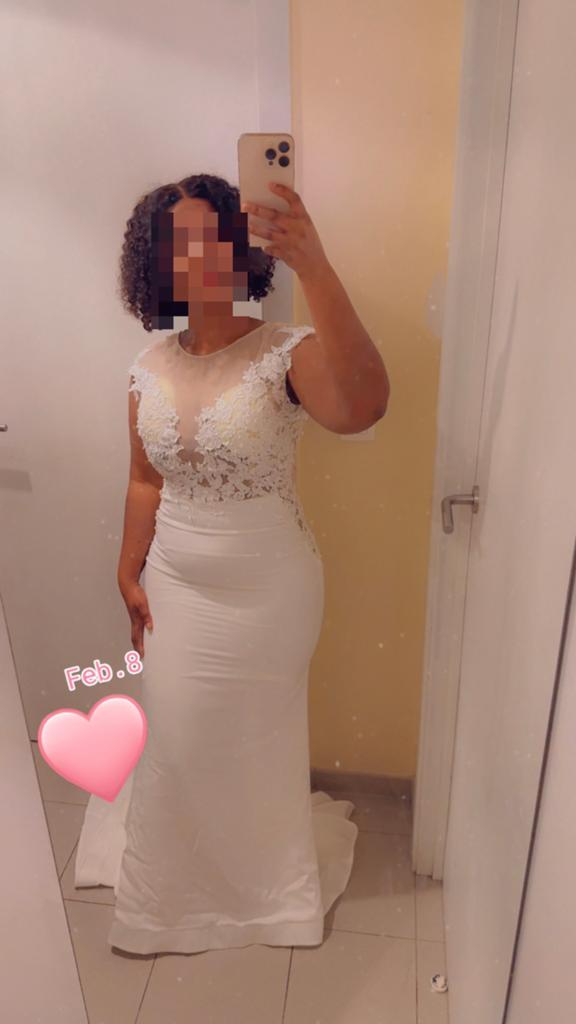 Robe de mariée-36, Enlèvement ou Envoi, Neuf, Blanc, Robe de mariée