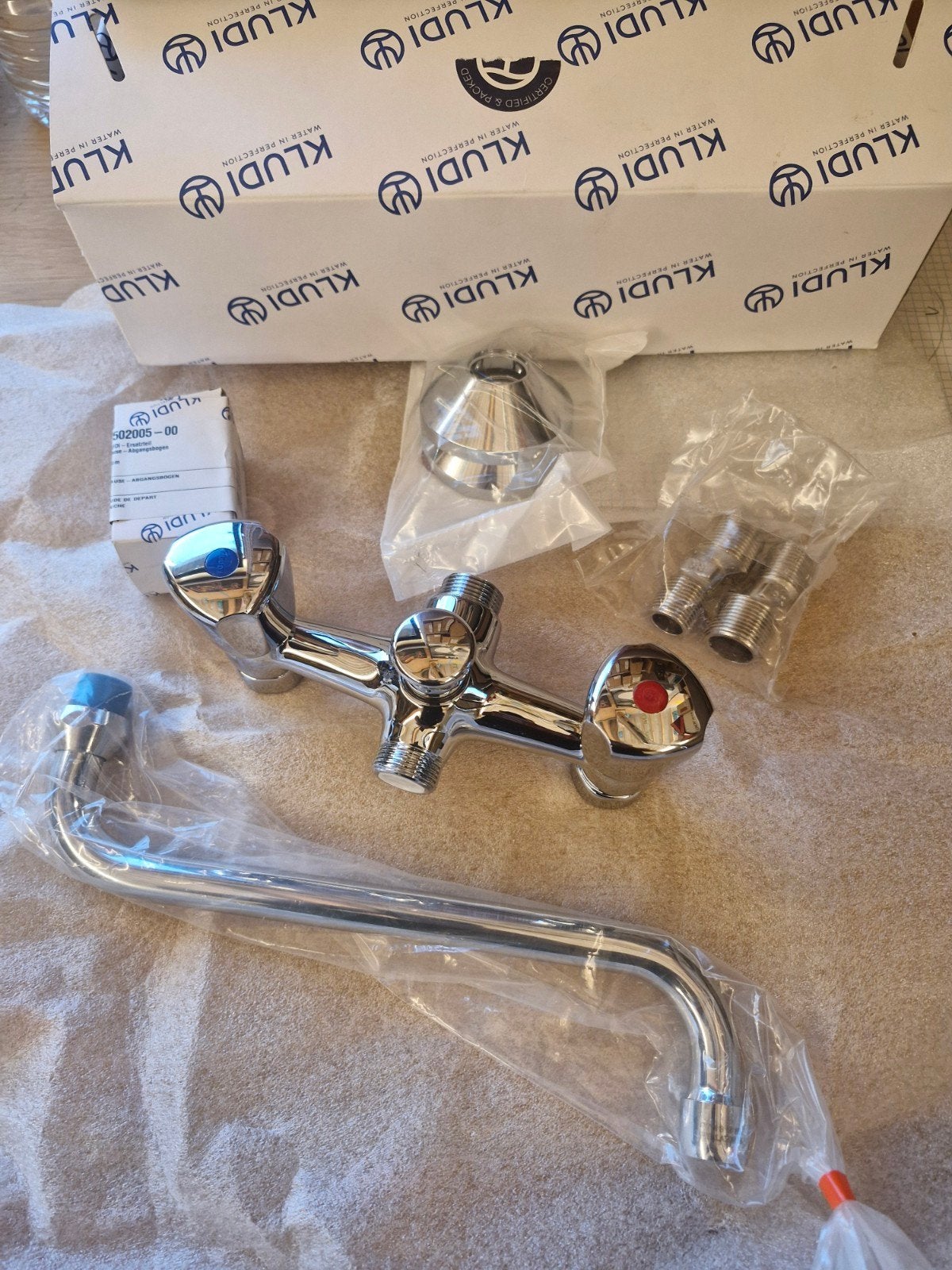 Kludi kraan voor spoelbak - douche - bad. Nieuw!., Ophalen, Nieuw, Chroom, Kraan