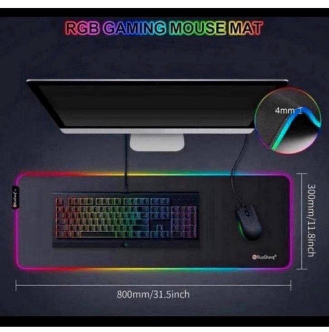 Tapis de clavier LED Game Gaming + chargeur sans fil !, Enlèvement ou Envoi, Gaming tapis de souris, Neuf