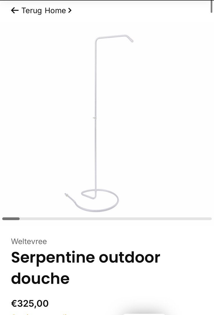 Serpentine outdoor douche, Tuin en Terras, Buitenkranen, Ophalen, Zo goed als nieuw