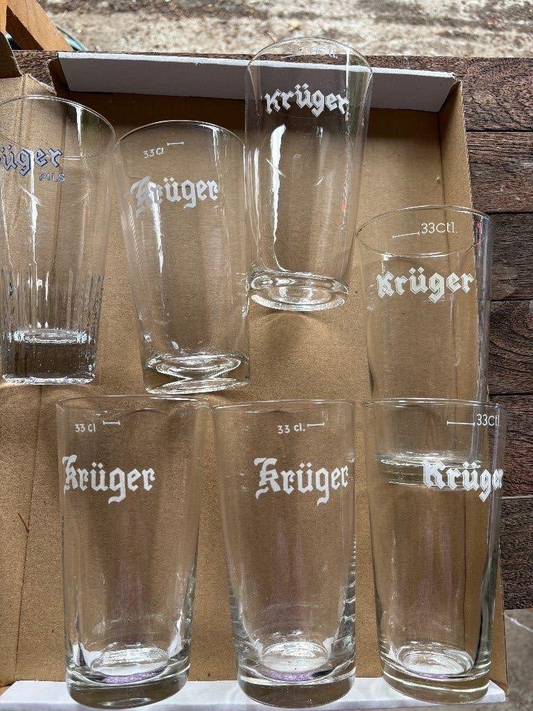 Krüger Pils (7 verres), Collections, Enlèvement ou Envoi, Utilisé, Verre ou Verres, Autres marques