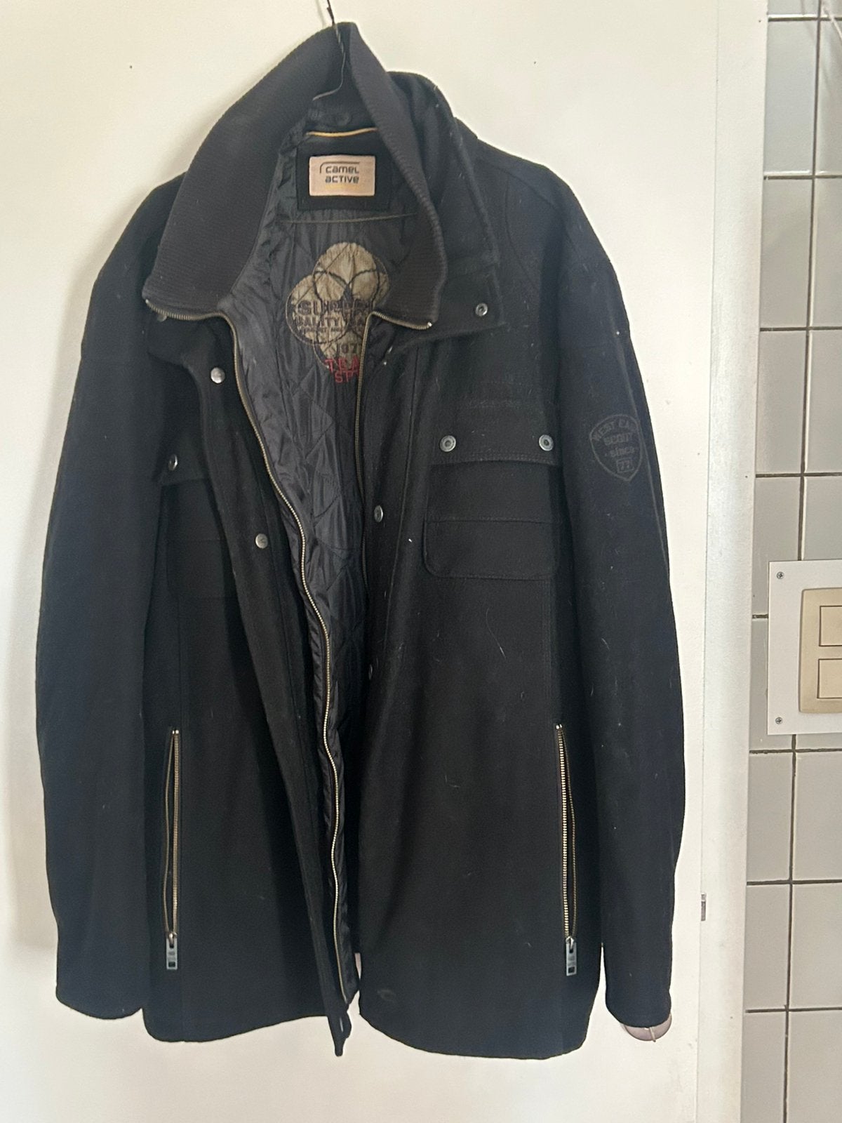 Camel jas, Kleding | Heren, Ophalen of Verzenden, Zo goed als nieuw, Maat 56/58 (XL)