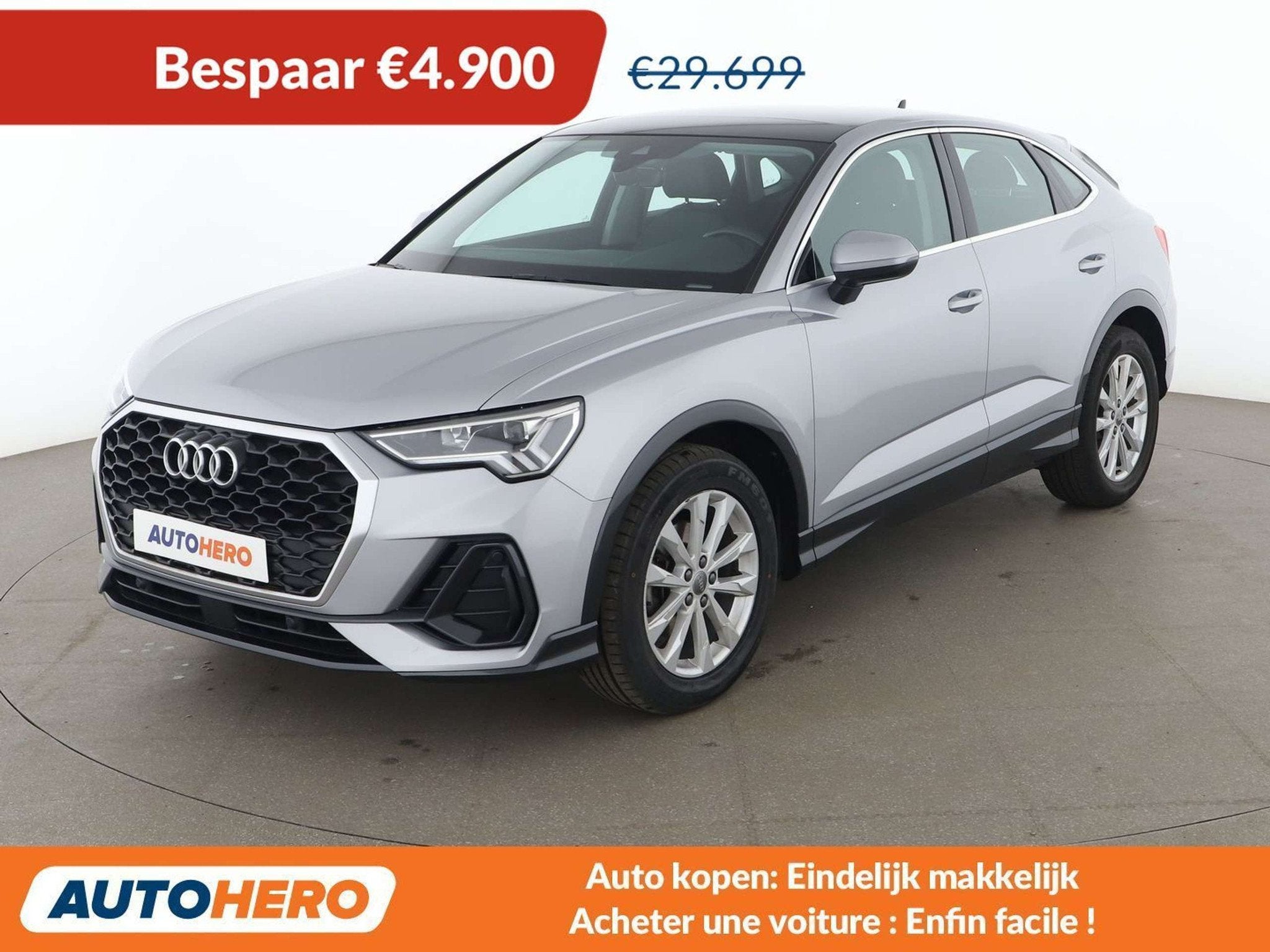 Audi Q3 35 TFSI Mild-Hybrid (année de construction 2020), Cuir, Argent ou Gris, Noir, 5 portes