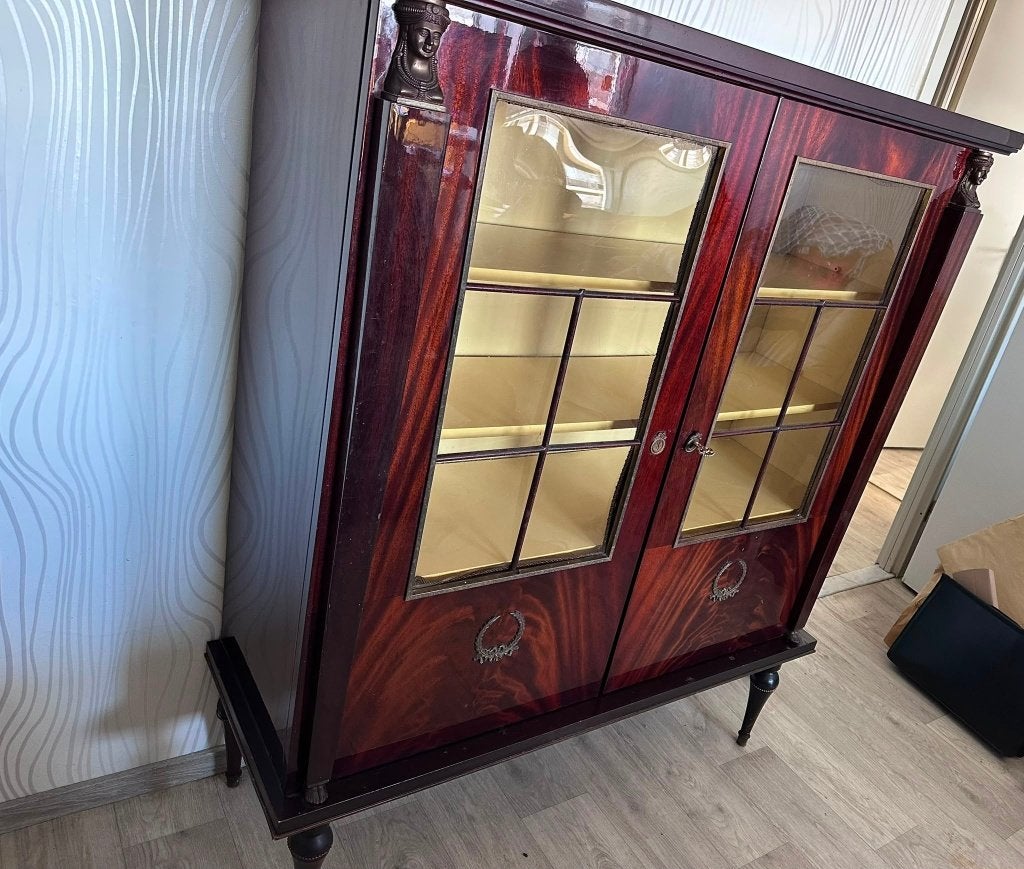 Buffet vitrine, Maison & Meubles, Armoires | Buffets, Utilisé, 100 à 150 cm, 100 à 150 cm, 25 à 50 cm, Avec tiroir(s), Avec porte(s)
