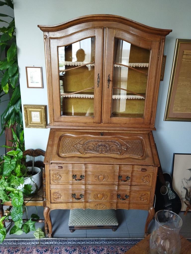 Ancienne vitrine secrétaire, Maison & Meubles, Armoires | Secrétaires, Enlèvement