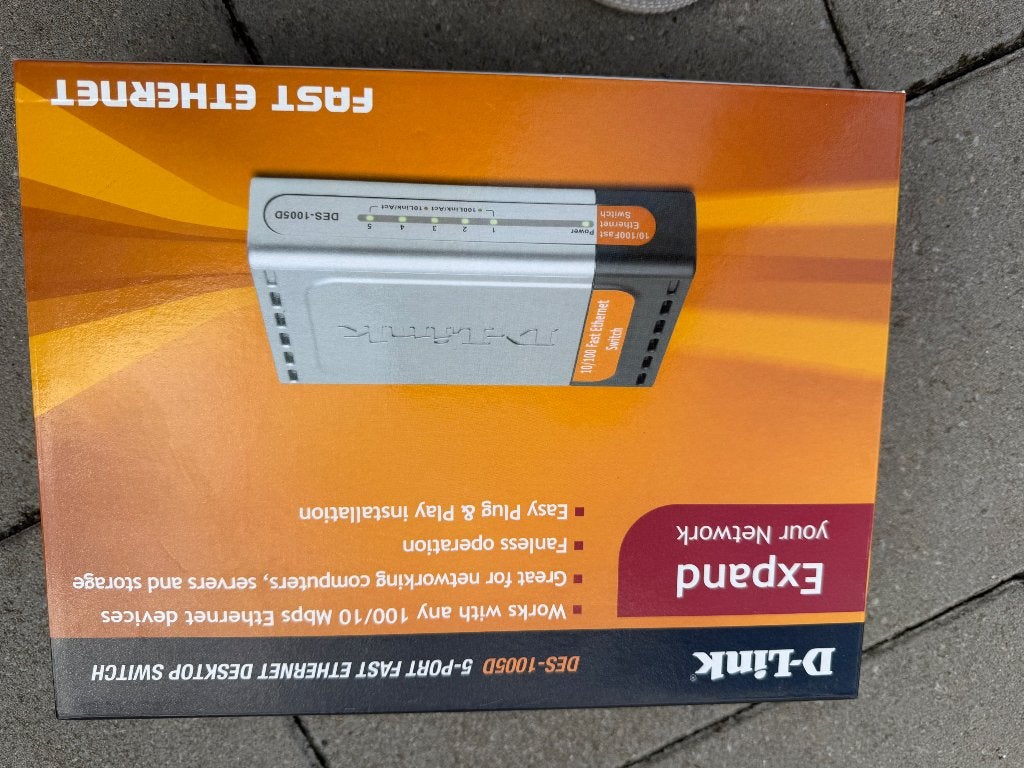 D-Link DES-1005D, Enlèvement, Comme neuf