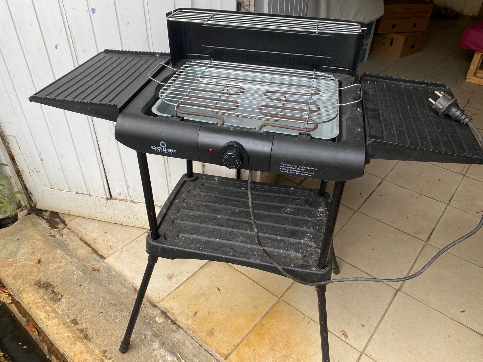 Barbeque, Tuin en Terras, Elektrische barbecues, Ophalen, Zo goed als nieuw