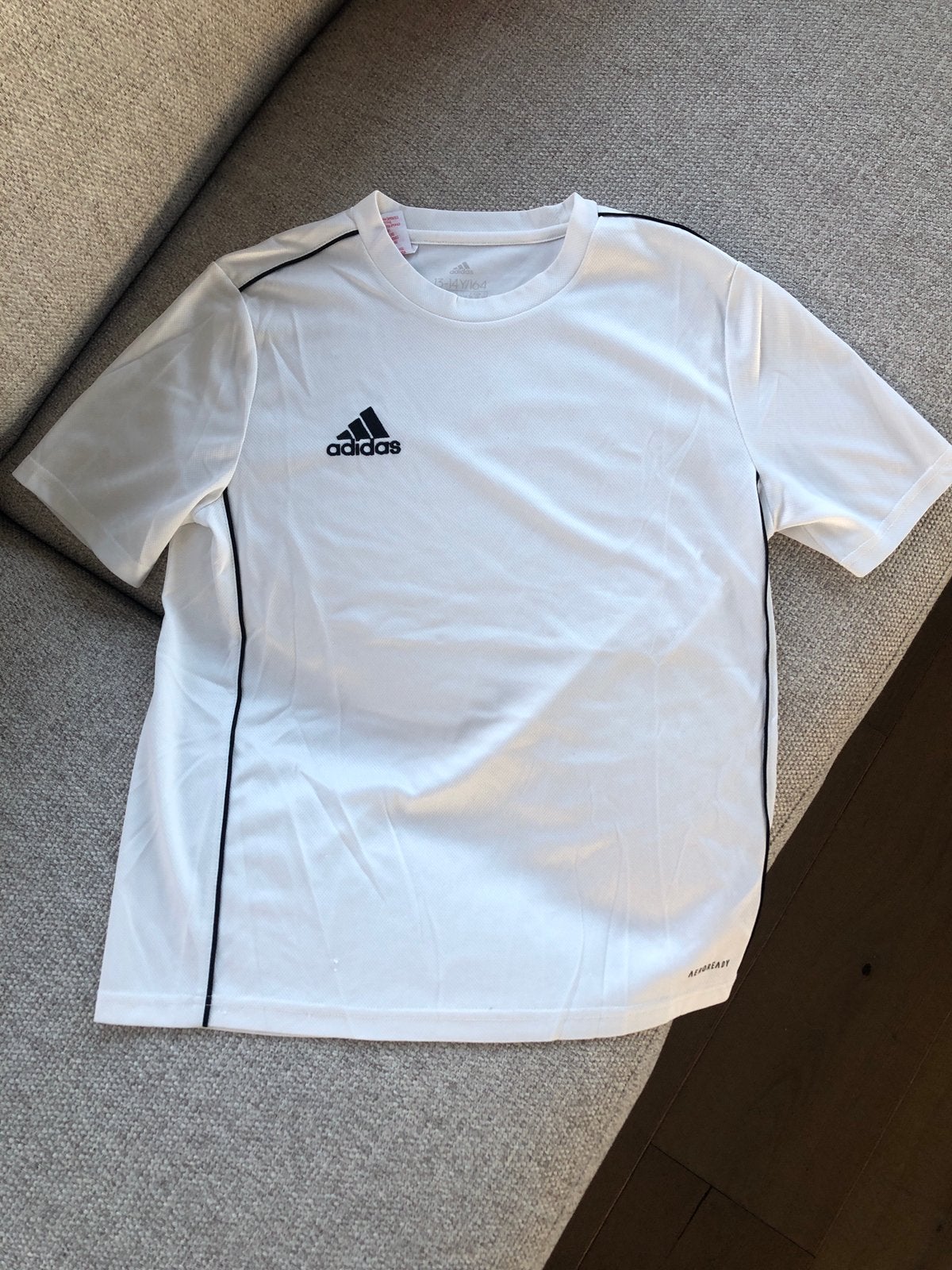 T-shirt Adidas - 13/14 jaar - maat 164, Ophalen, Zo goed als nieuw, Wit