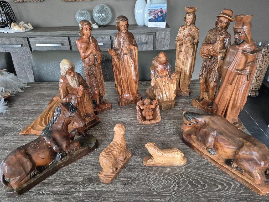 Kerststal in hout, Ophalen, Nieuw