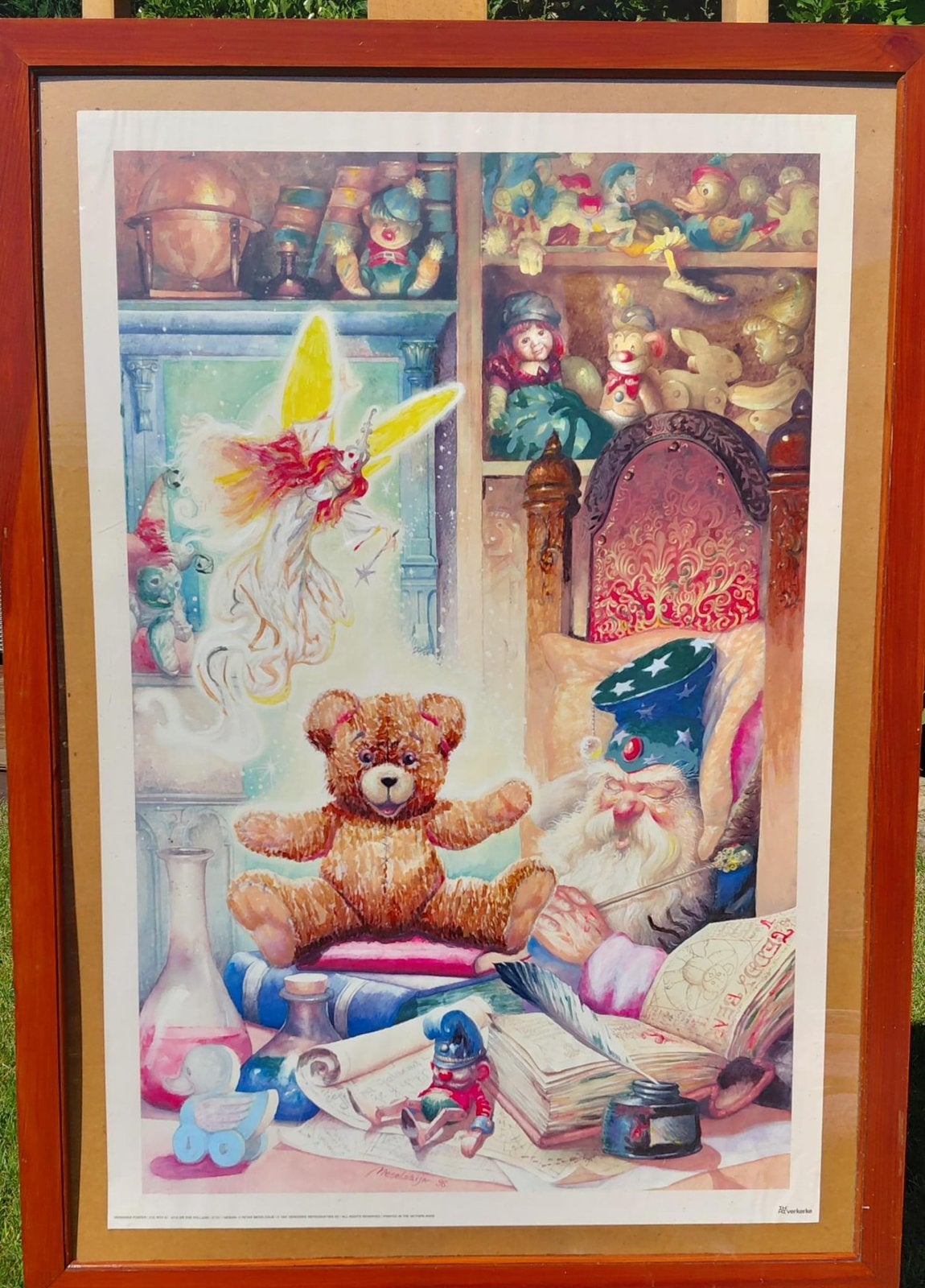 Schilderij, Antiquités & Art, Art | Lithographies & Sérigraphies, Encadré, Enlèvement, Personnages et figures fantastiques