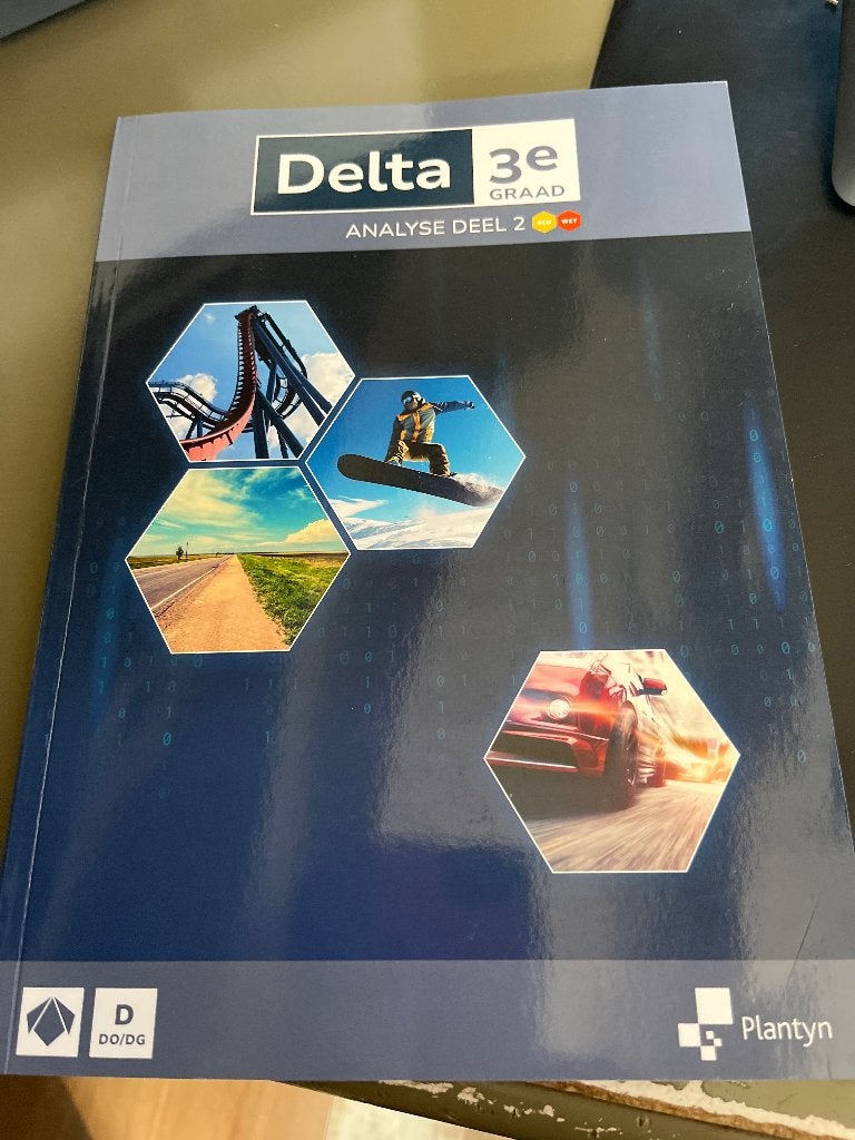 Boek delta derde graad analyse deel 2, Boeken, ASO, Wiskunde A, Nieuw, Diverse auteurs