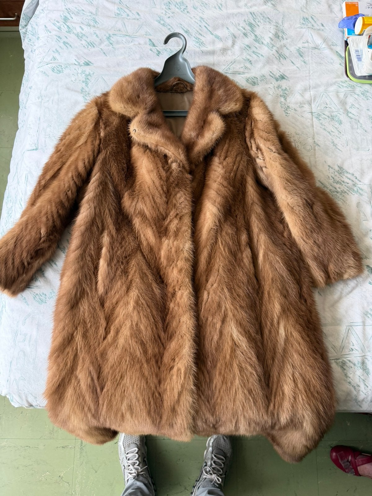 Veste fourrure Vison, Kleding | Dames, Jassen | Winter, Ophalen, Zo goed als nieuw