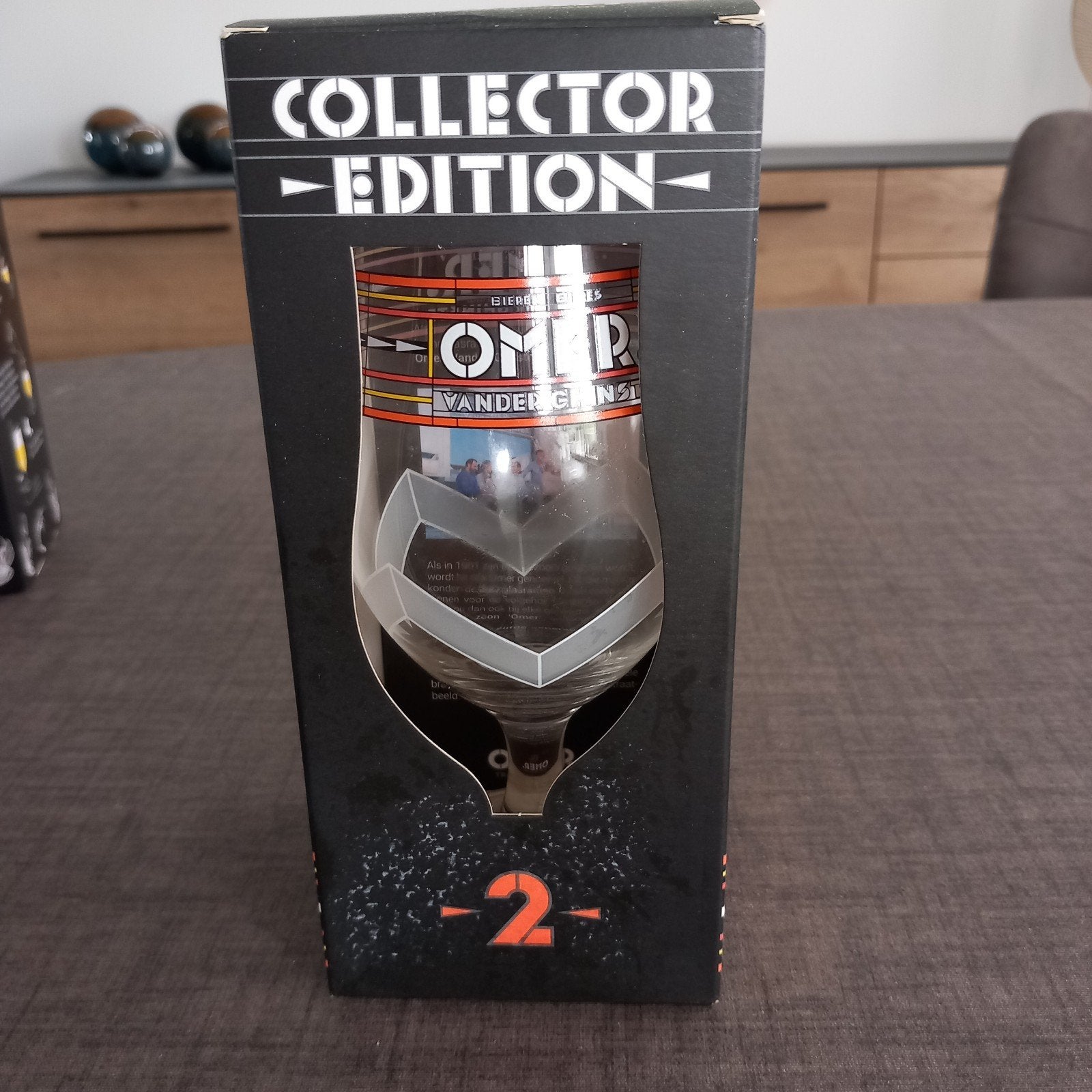 Omer glas collector 2, Verzamelen, Glas en Drinkglazen, Ophalen, Nieuw, Bierglas