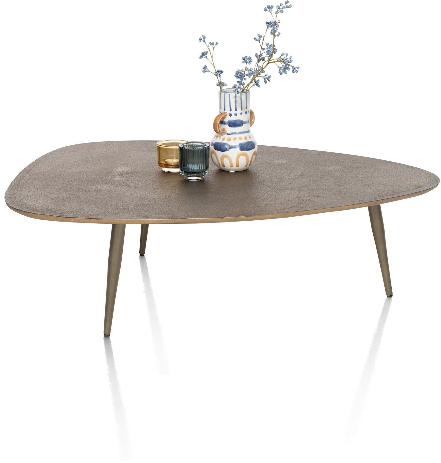 salon tafel brons Henders and Hazel Dorval, Huis en Inrichting, Ophalen, Japandi, 100 tot 150 cm, 50 tot 100 cm