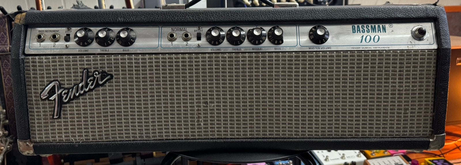 Fender Bassman 100 tweedehands uit het jaar 1975, Ophalen, Gebruikt, Gitaar, 100 watt of meer